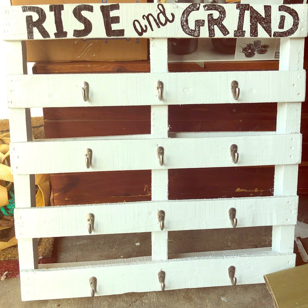 Handmade coffee rack